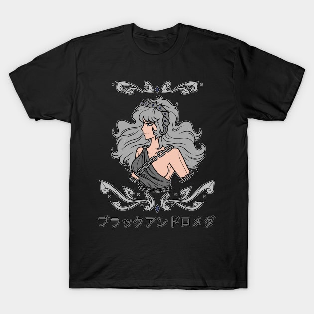 Black Andromeda T-Shirt by KyodanJr